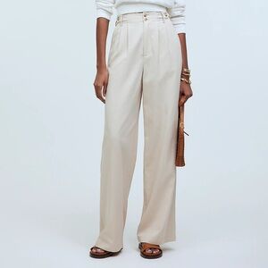 Madewell harlow pants, cream